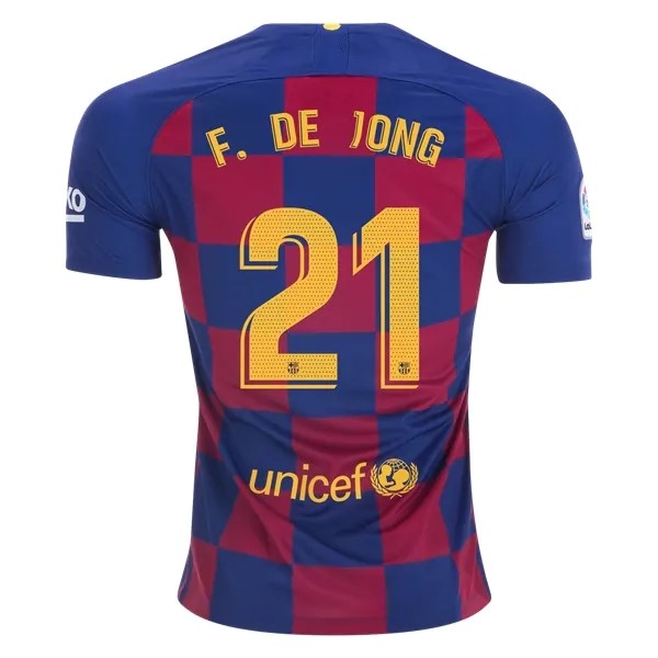 Maillot Football Barcelone NO.21 Jong Domicile 2019-20 Bleu Rouge